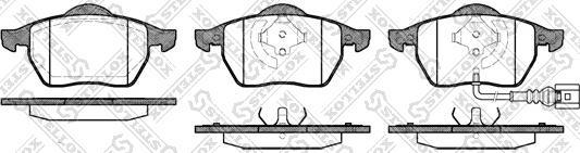 Stellox 401 041L-SX - Тормозные колодки, дисковые, комплект autospares.lv