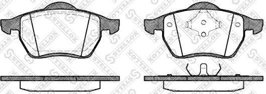 Stellox 401 000B-SX - Тормозные колодки, дисковые, комплект autospares.lv