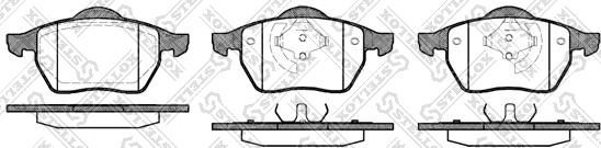 Stellox 401 001B-SX - Тормозные колодки, дисковые, комплект autospares.lv