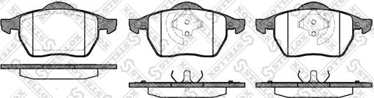 Stellox 401 020B-SX - Тормозные колодки, дисковые, комплект autospares.lv