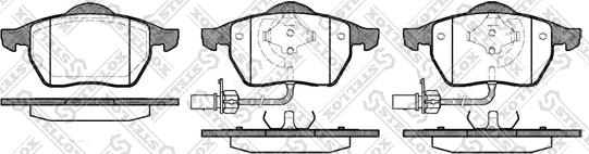 Stellox 401 022B-SX - Тормозные колодки, дисковые, комплект autospares.lv