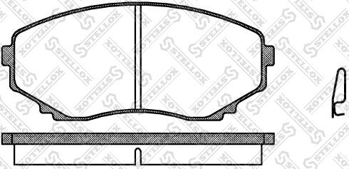 Stellox 408 000-SX - Тормозные колодки, дисковые, комплект autospares.lv