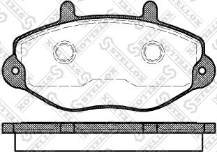 Stellox 403 000B-SX - Тормозные колодки, дисковые, комплект autospares.lv