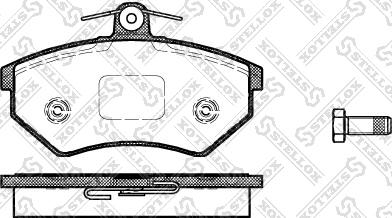 Stellox 412 000-SX - Тормозные колодки, дисковые, комплект autospares.lv