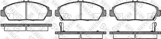 Stellox 417 002B-SX - Тормозные колодки, дисковые, комплект autospares.lv