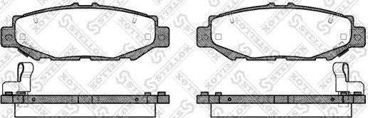 Stellox 435 004-SX - Тормозные колодки, дисковые, комплект autospares.lv