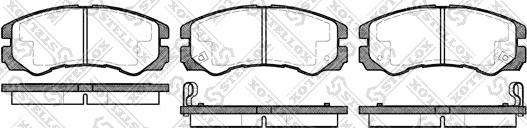 Stellox 436 002B-SX - Тормозные колодки, дисковые, комплект autospares.lv