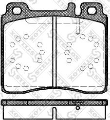 Stellox 431 000B-SX - Тормозные колодки, дисковые, комплект autospares.lv