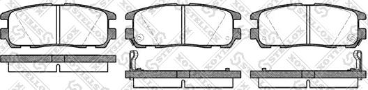 Stellox 437 002B-SX - Тормозные колодки, дисковые, комплект autospares.lv