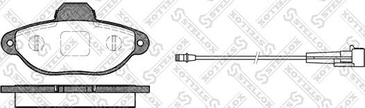 Stellox 425 001B-SX - Тормозные колодки, дисковые, комплект autospares.lv