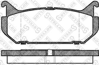 Stellox 427 000-SX - Тормозные колодки, дисковые, комплект autospares.lv