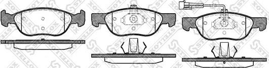 Stellox 598 011B-SX - Тормозные колодки, дисковые, комплект autospares.lv