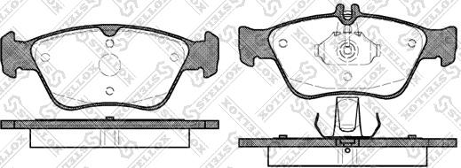 Stellox 597 000B-SX - Тормозные колодки, дисковые, комплект autospares.lv