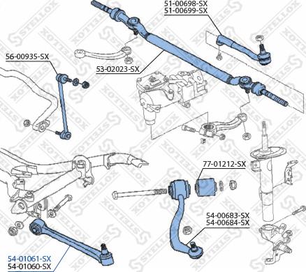 Stellox 54-01061-SX - Рычаг подвески колеса autospares.lv