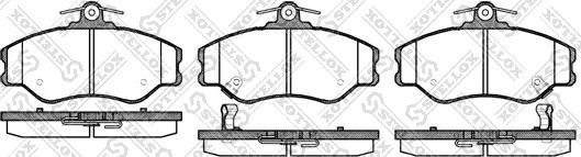 Stellox 505 002-SX - Тормозные колодки, дисковые, комплект autospares.lv