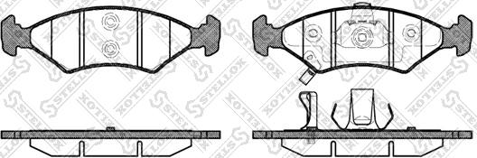 Stellox 513 022B-SX - Тормозные колодки, дисковые, комплект autospares.lv