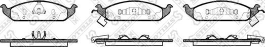 Stellox 581 002B-SX - Тормозные колодки, дисковые, комплект autospares.lv