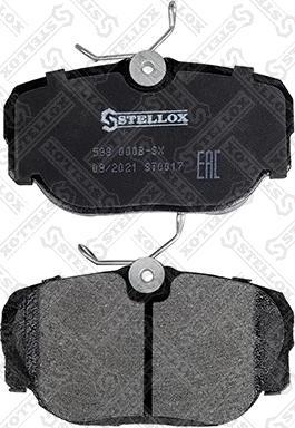 Stellox 588 000B-SX - Тормозные колодки, дисковые, комплект autospares.lv