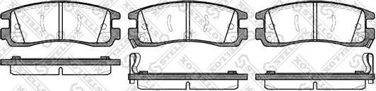 Stellox 577 022B-SX - Тормозные колодки, дисковые, комплект autospares.lv