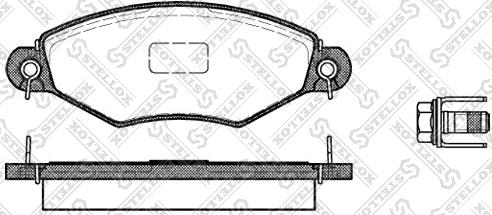 Frigair 23597 - Тормозные колодки, дисковые, комплект autospares.lv