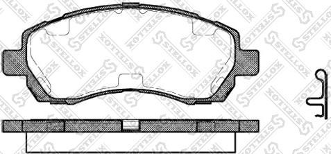 Stellox 658 002B-SX - Тормозные колодки, дисковые, комплект autospares.lv