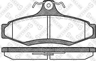 Stellox 657 010B-SX - Тормозные колодки, дисковые, комплект autospares.lv