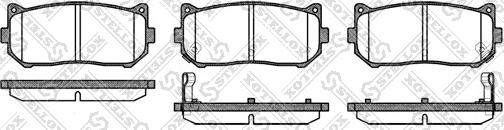 Stellox 660 002-SX - Тормозные колодки, дисковые, комплект autospares.lv