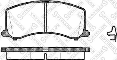 Stellox 606 002B-SX - Тормозные колодки, дисковые, комплект autospares.lv