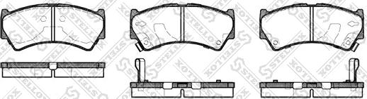 Stellox 603 052B-SX - Тормозные колодки, дисковые, комплект autospares.lv