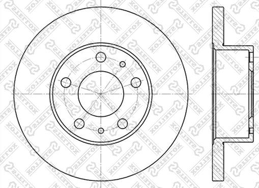 Stellox 6020-9944-SX - Тормозной диск autospares.lv