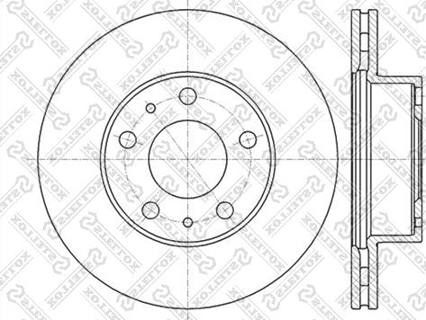 Stellox 6020-9945V-SX - Тормозной диск autospares.lv