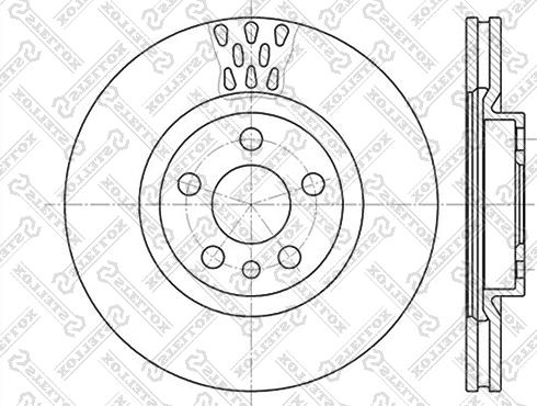 Stellox 6020-9942V-SX - Тормозной диск autospares.lv