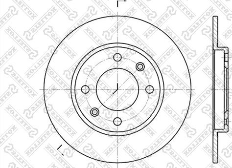 Stellox 6020-9947-SX - Тормозной диск autospares.lv