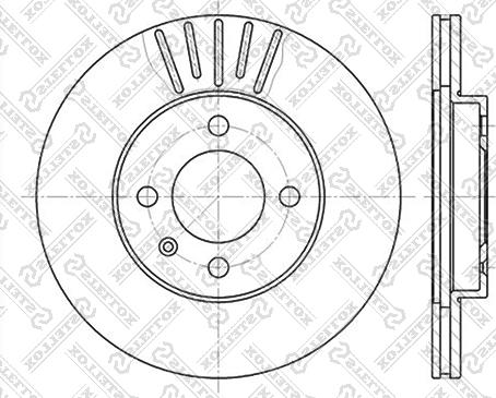 Stellox 6020-9934V-SX - Тормозной диск autospares.lv