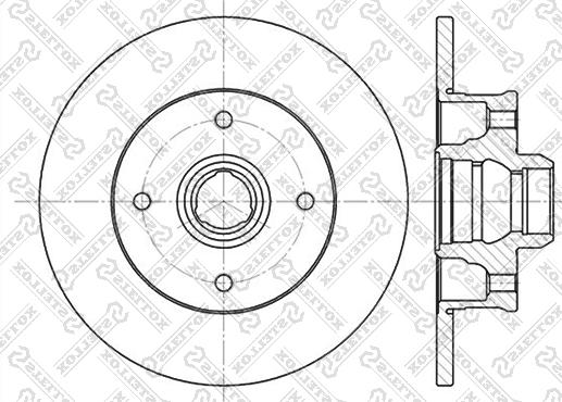 Stellox 6020-9935-SX - Тормозной диск autospares.lv