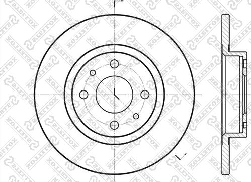 Stellox 6020-9932-SX - Тормозной диск autospares.lv