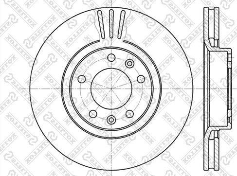 Stellox 6020-9920V-SX - Тормозной диск autospares.lv