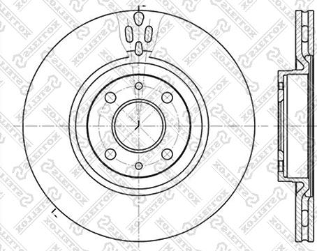 Stellox 6020-9923V-SX - Тормозной диск autospares.lv