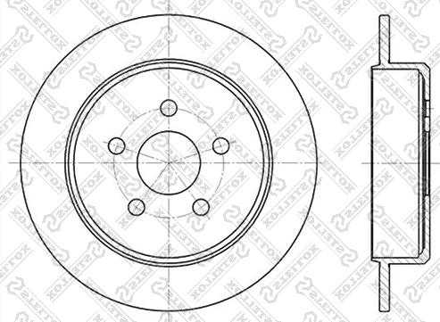 Stellox 6020-9310-SX - Тормозной диск autospares.lv