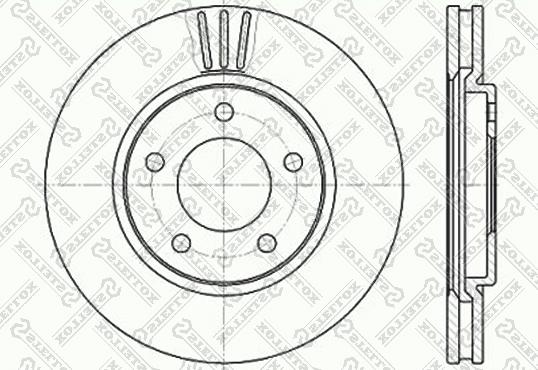 Stellox 6020-9313V-SX - Тормозной диск autospares.lv