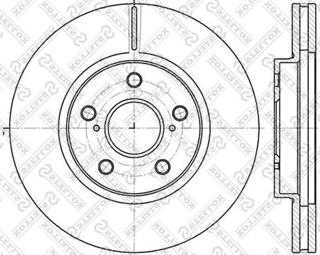 Stellox 6020-4592V-SX - Тормозной диск autospares.lv