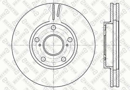 Stellox 6020-4549V-SX - Тормозной диск autospares.lv