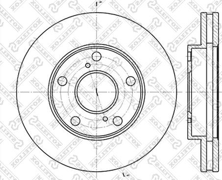 Stellox 6020-4547V-SX - Тормозной диск autospares.lv