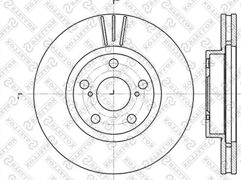 Stellox 6020-4564V-SX - Тормозной диск autospares.lv