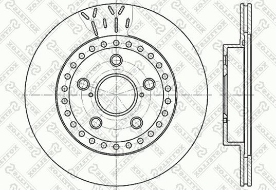 Stellox 6020-4562V-SX - Тормозной диск autospares.lv