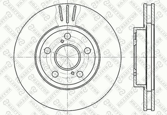 Stellox 6020-4539V-SX - Тормозной диск autospares.lv