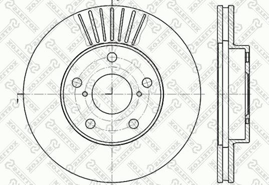 Stellox 6020-4578V-SX - Тормозной диск autospares.lv