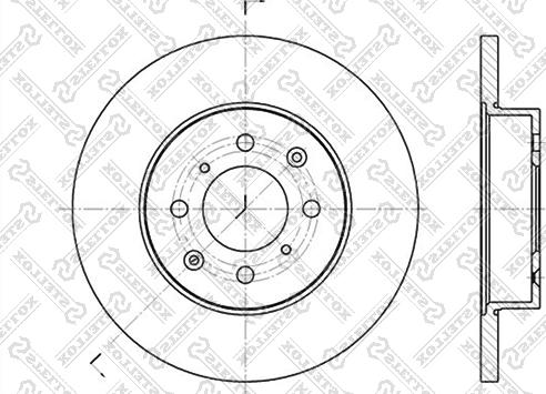 Stellox 6020-4012-SX - Тормозной диск autospares.lv