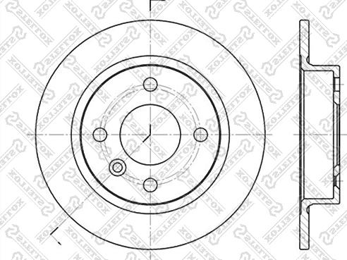 Stellox 6020-4824-SX - Тормозной диск autospares.lv