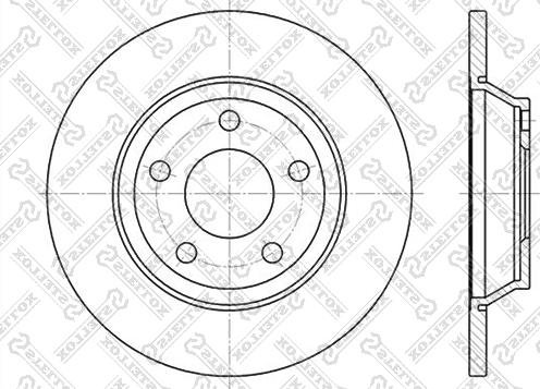 Stellox 6020-4745-SX - Тормозной диск autospares.lv